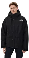 The North Face Mountain Logo Windbreaker Jacket In Black