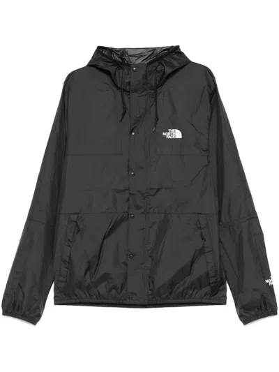 The North Face 1985 Mountain Logo Printed Jacket In Black