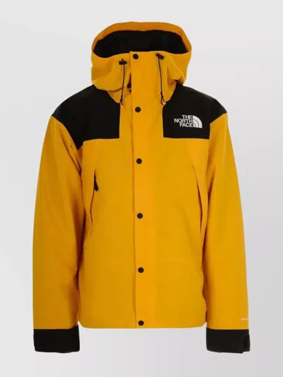 The North Face Mountain Jacket With Hood And Pockets In Yellow