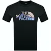 The North Face Mountain Line T Shirt Black In Black