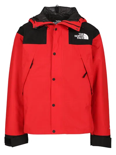 The North Face Mountain Windbreaker In Patterned Red