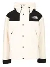 The North Face Color Block Hooded Jacket With Casual Design In White
