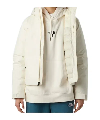 The North Face Mountain Range Down Hooded Jacket In Transparent