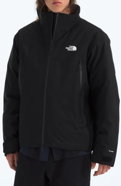 The North Face Mountain Range Waterproof Down Jacket In Black