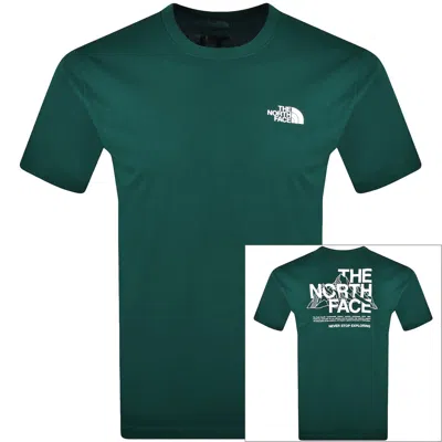 The North Face Mountain Sketch T Shirt Green