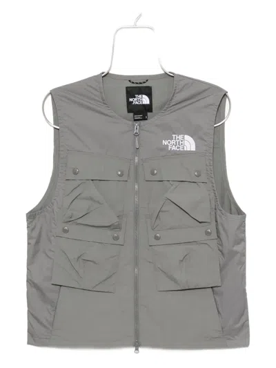 The North Face Mountain-wind Vest In Gray