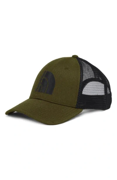 The North Face Mudder Trucker Hat In Forest Olive/ Black/ Jumbo Hd