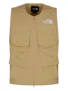 The North Face Multi-pocket Zip-front Gilet In Brown