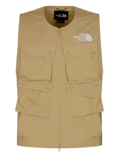 The North Face Multi-pocket Zip-front Gilet In Brown