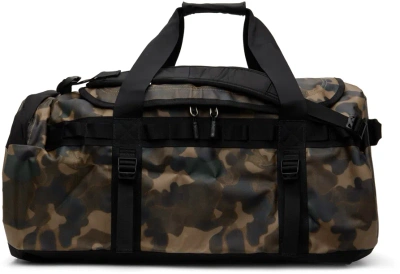 The North Face Multicolor Base Camp M Duffle Bag In Utility Brown Camo Texture Print,tnf Bla