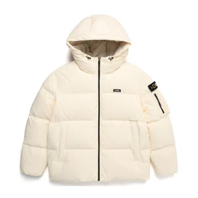 Pre-owned The North Face National Geographic Short Goose Hoodie Down Jacket N234udw820 L Beige Asian Fit