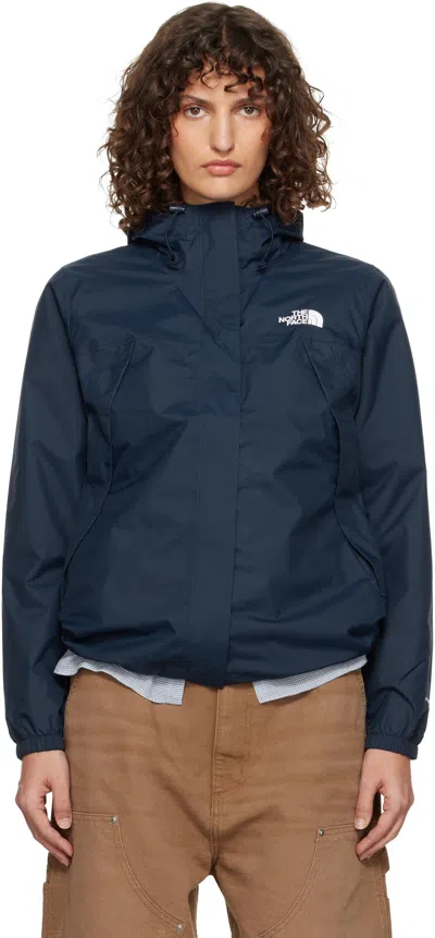 The North Face Navy Antora Rain Jacket In Blue