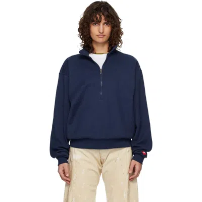 The North Face Navy Tnf Red Box Half Zip Sweatshirt