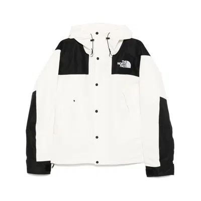 The North Face Neutral Black Jackets In White