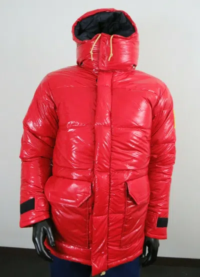 Pre-owned The North Face Nf Brown Label Ripstop Rs Down Insulated Winter Parka Jacket Red In Tnf Red