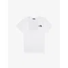 The North Face Boys White Kids Redbox Branded-print Cotton-jersey T-shirt 5-16 Years In White