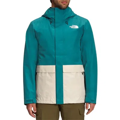Pre-owned The North Face Nf0a4qx7 Mens Harbor Blue/white Clement Triclimate Jacket Onf1052