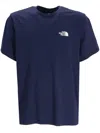 The North Face Man Short Sleeves Simple Dome Tee In Blue