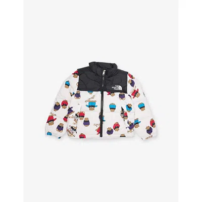 The North Face Kids' Nfwhite Nuptsebear 1996 Retro Nuptse Shell-down Puffer Jacket 24 Months - 6 In Multi