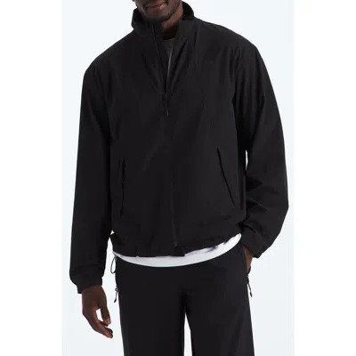The North Face North Dome Water Repellent Wind Resistant Stretch Nylon Jacket In Black