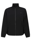 The North Face Black Jacket With High Neck And Embossed Logo On The Front In Tech Fabric Stretch Man In Black