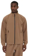 The North Face Black Stretch Nylon Windbreaker In Latte