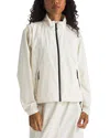 The North Face Lightweight Jacket With High Collar In White Dune