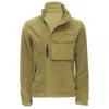 The North Face North Face Fleece Patch Pocket Asymmetric Zip Up Jacket In Brown