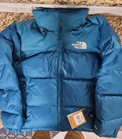Pre-owned The North Face North Face Nuptse Jacket Men Size Medium Blue Coral ? In Pink