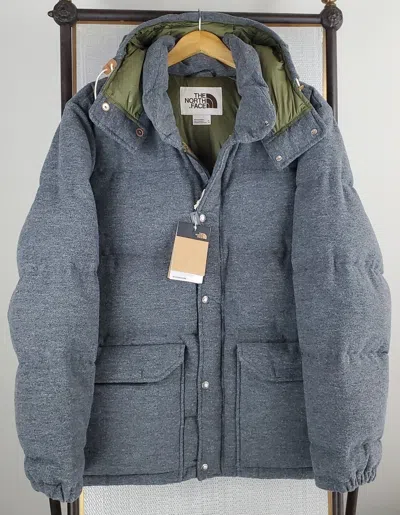 Pre-owned The North Face North Face Size Xl Wool Mens 600 Down Sierra Hooded Jacket Coat $400 Gray