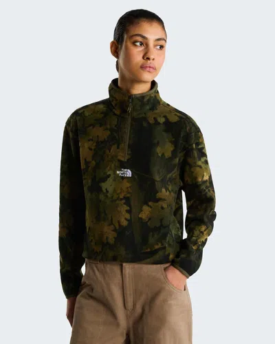 The North Face Novelty Logo Glacier Jacket In Green