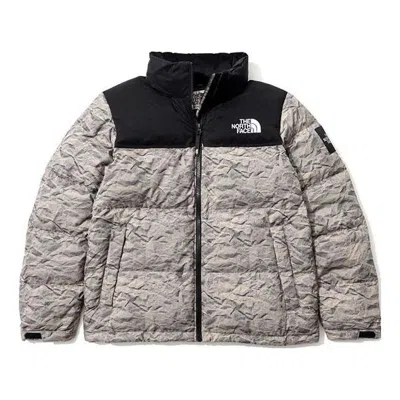 The North Face Novelty Nuptse In Gray