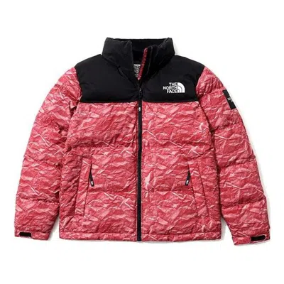 The North Face Novelty Nuptse In Red
