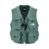 The North Face Nylon Vest With Mesh Back Panel In Green