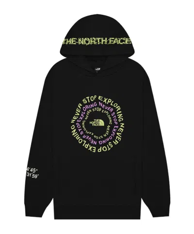 The North Face Nse Pattern Hoodie In Black