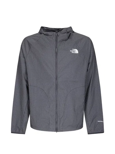 The North Face Nse Wind Hooded Jacket In Gray