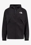 The North Face Dryvent Mono Black Jacket With Logo Printed On The Front In Tech Fabric Man In Black