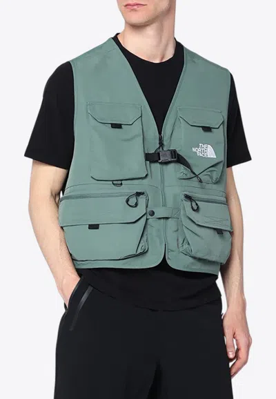 The North Face Nse Zipped Utility Vest In Green