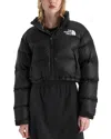 The North Face 1996 Retro Nuptse Short Down Jacket In Black