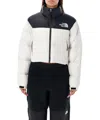 The North Face Nuptse Water Repellent 700 Fill Power Down Short Puffer Jacket In Black