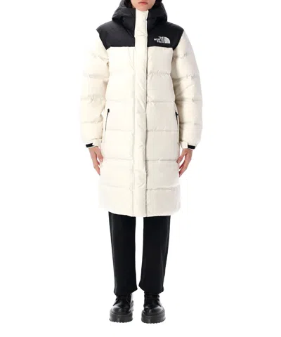 The North Face Nuptse Down Jacket In White Dune/tnf Black