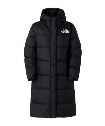 The North Face Nuptse Hooded Parka In Black