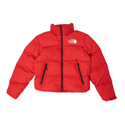 The North Face Nuptse Jacket In Rosso