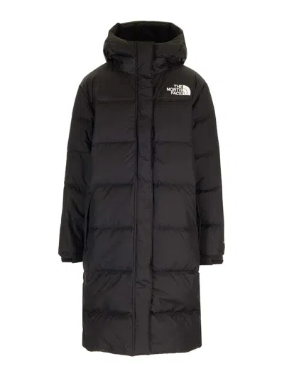 The North Face Nuptse Long Parka In Black