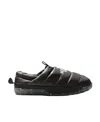 The North Face Ripstop Nuptse Slippers With Textured Sole In Black