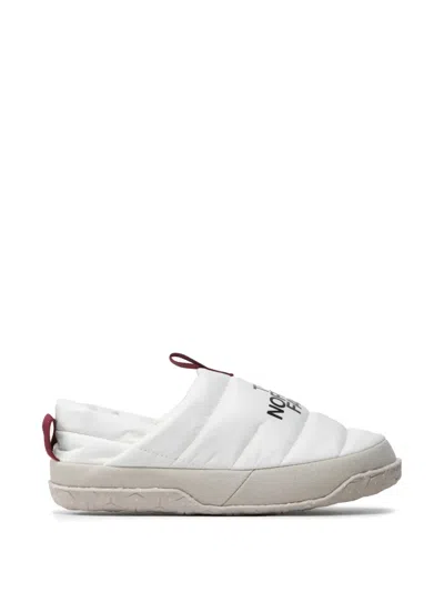 The North Face Nuptse Quilted Mules In White