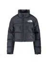 The North Face 'nuptse' Short Down Jacket In Black