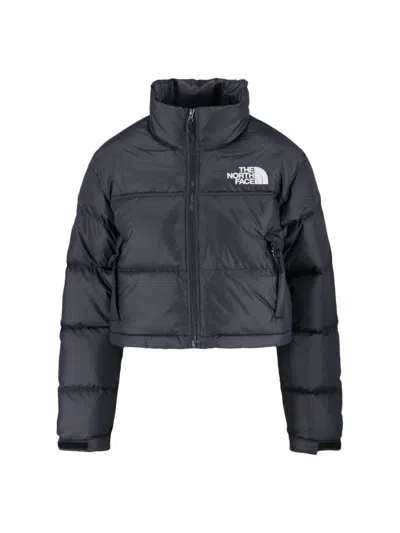 The North Face 'nuptse' Short Down Jacket In Black