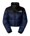 The North Face Nuptse Short Down Jacket In Black