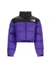 The North Face 1996 Retro Nuptse Short Down Jacket In Purple